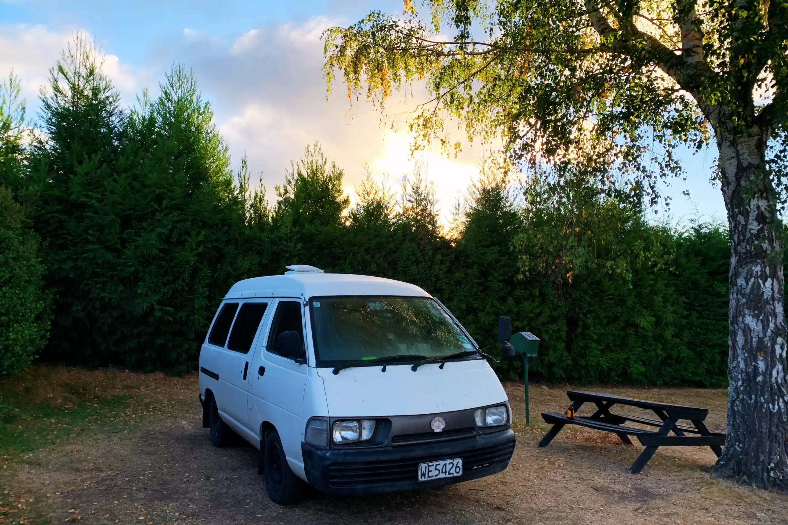 Great Lake Holiday Park Campground Non-Powered Campsite Small Small non-powered campsite ideal for tents and small vans at Great Lake Holiday Park Taupo.