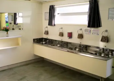 Great Lake Holiday Park facilities including playground, camp kitchen, games room and free Wi-Fi in Taupo New Zealand.