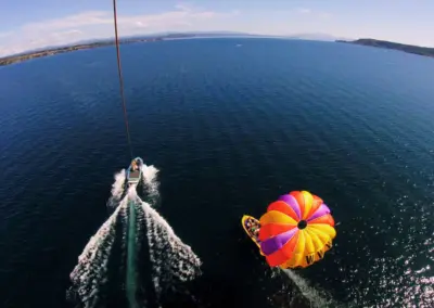 Taupo attractions including Lake Taupo and surrounding mountains near Great Lake Holiday Park.